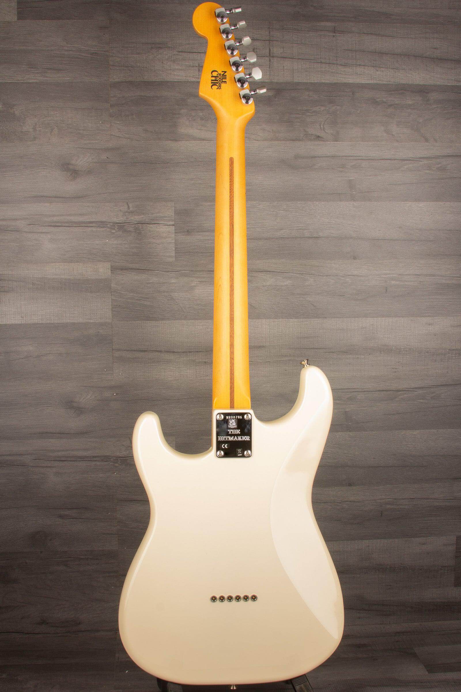 Fender Nile Rodgers Hitmaker Stratocaster® Electric Guitar, Maple Fingerboard - Olympic White