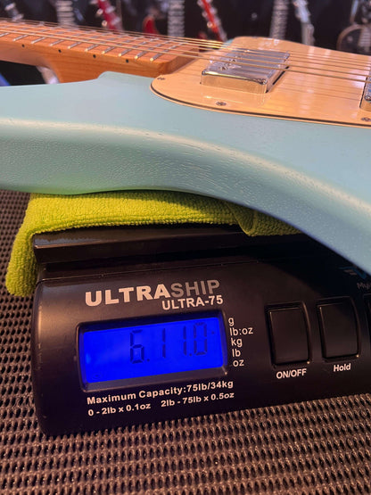 Cream T Guitars - Crossfire Standard with Pickup Swapping in Daphne Blue