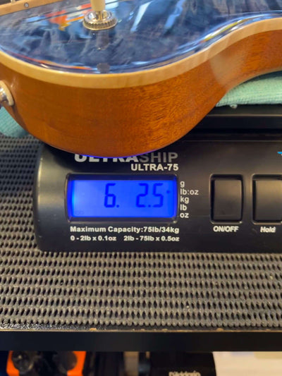 Patrick James Eggle Macon Carved Top - Semi Blue Burst s#30978