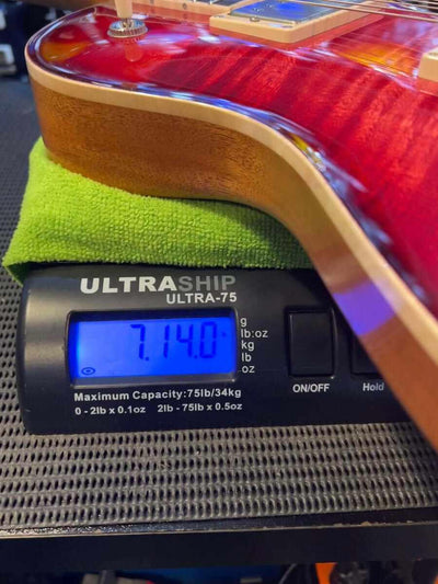 Patrick James Eggle Macon Carved Top - Blood Red s#30849