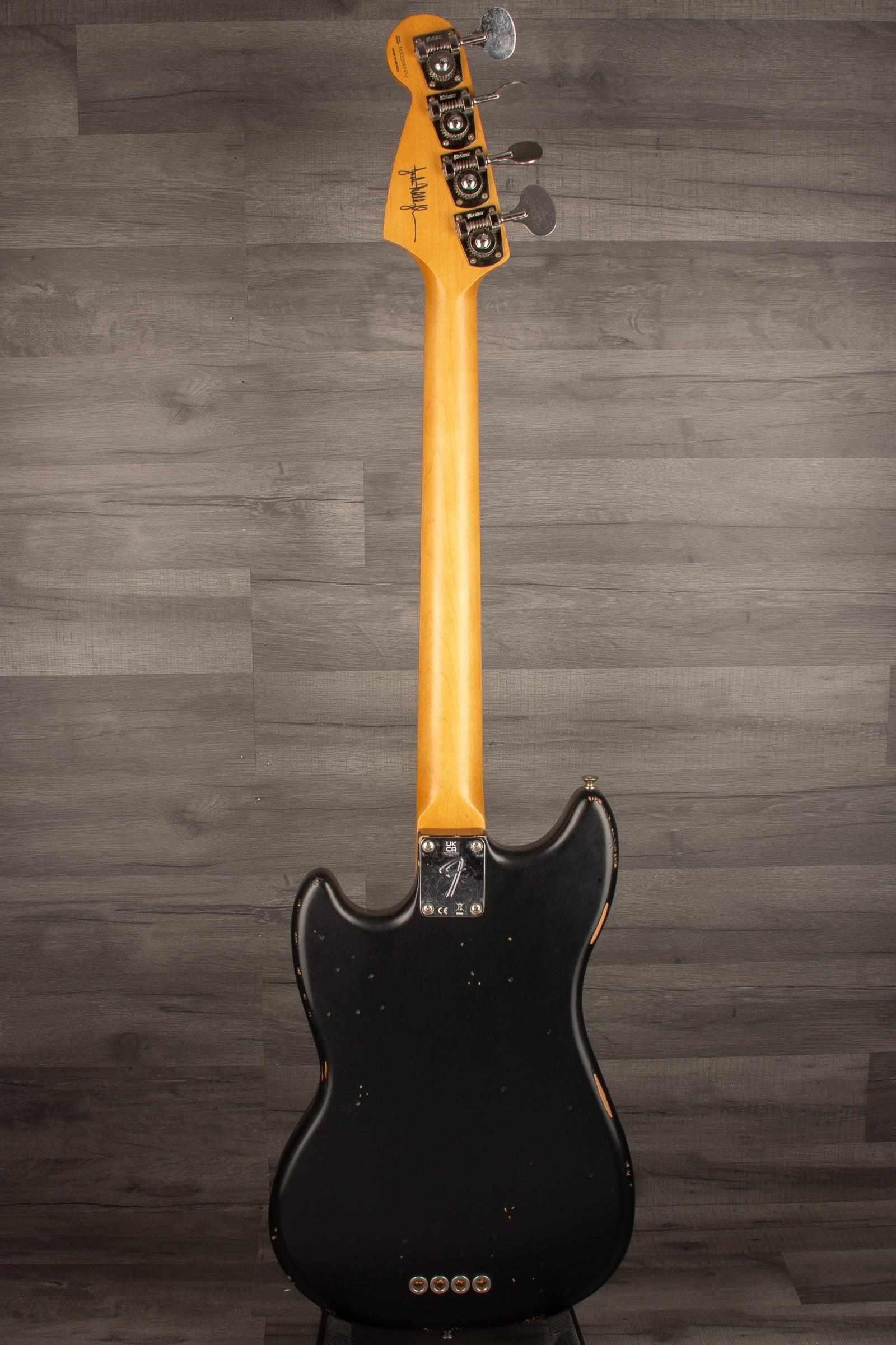 Fender JMJ Signature Roadworn Mustang Bass Guitar - Black