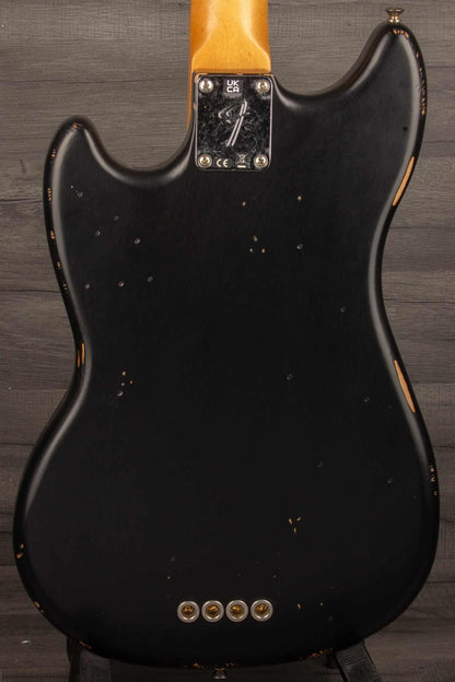 Fender JMJ Signature Roadworn Mustang Bass Guitar - Black