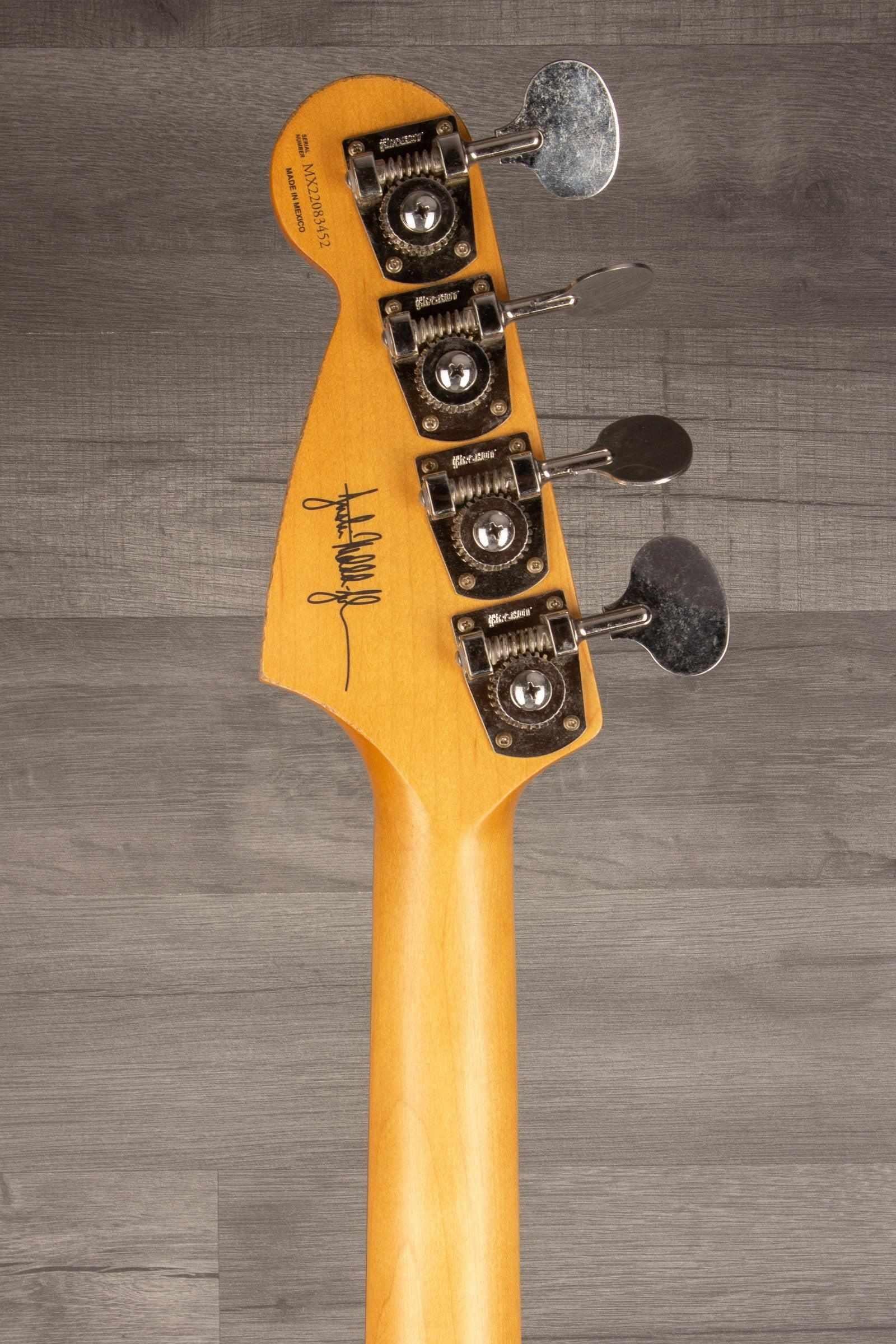 Fender JMJ Signature Roadworn Mustang Bass Guitar - Black