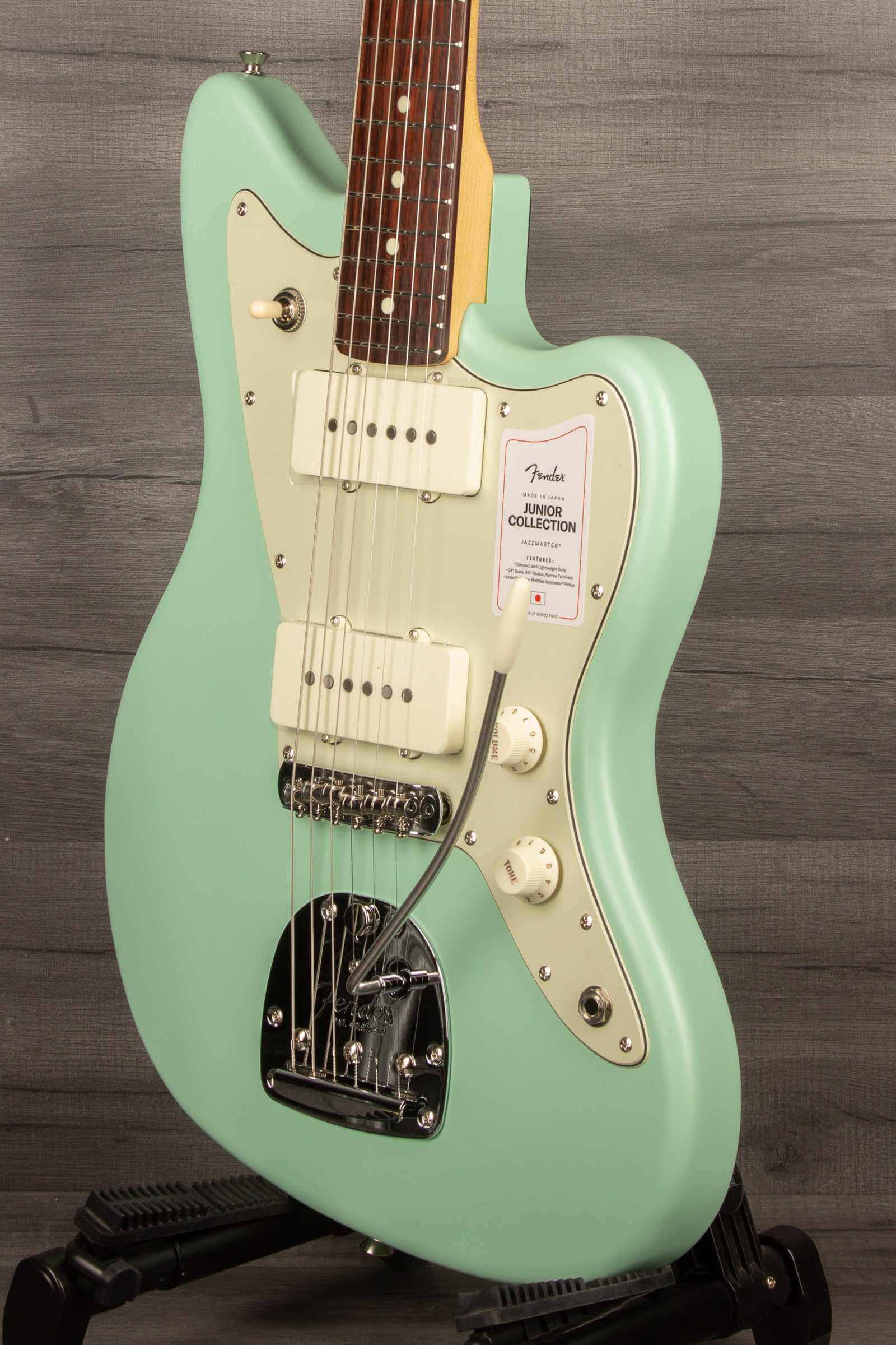 Fender - Made in Japan Junior Collection Jazzmaster®, Rosewood Fingerboard, Satin Surf Green