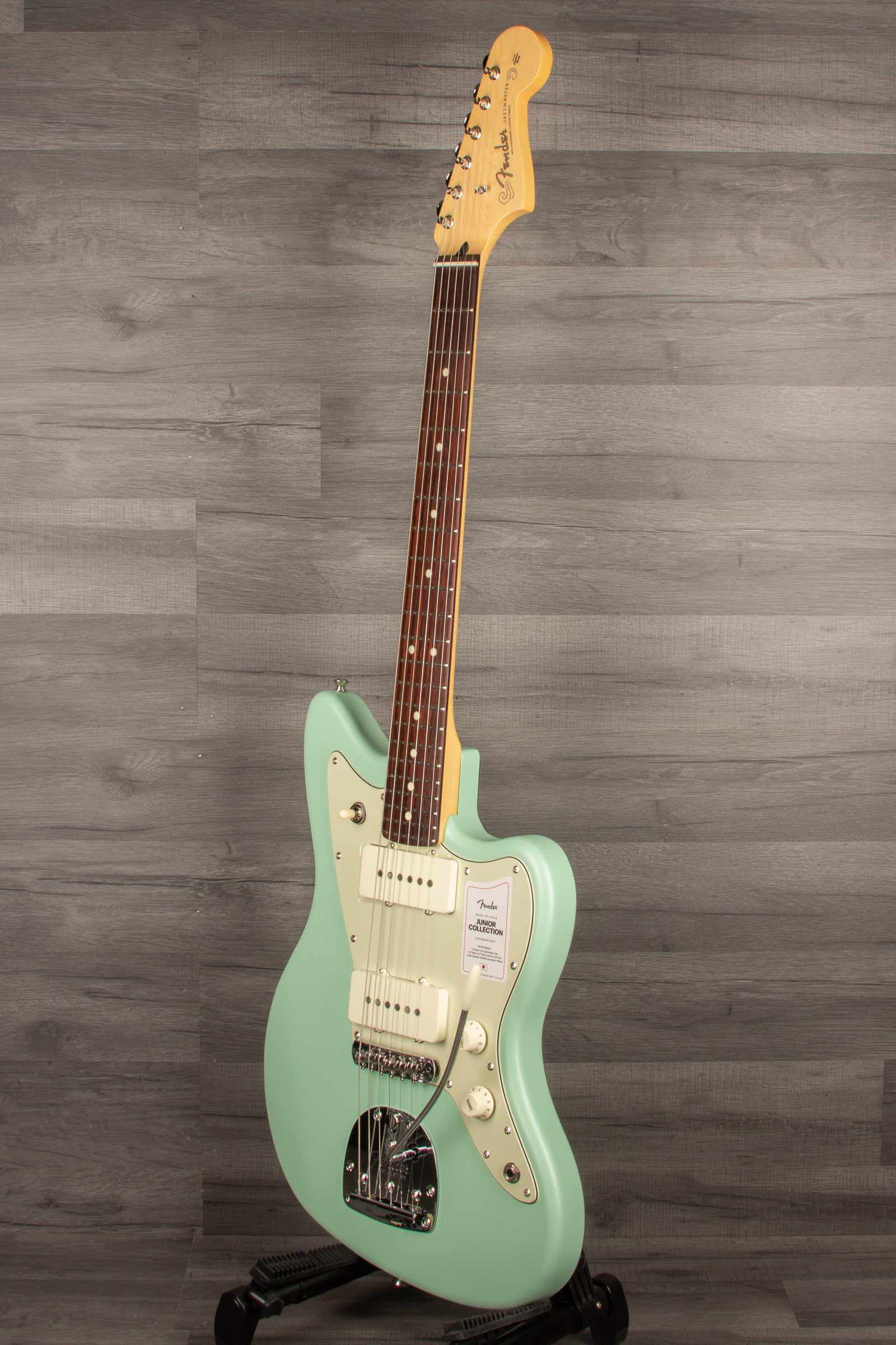 Fender - Made in Japan Junior Collection Jazzmaster®, Rosewood Fingerboard, Satin Surf Green | MusicStreet