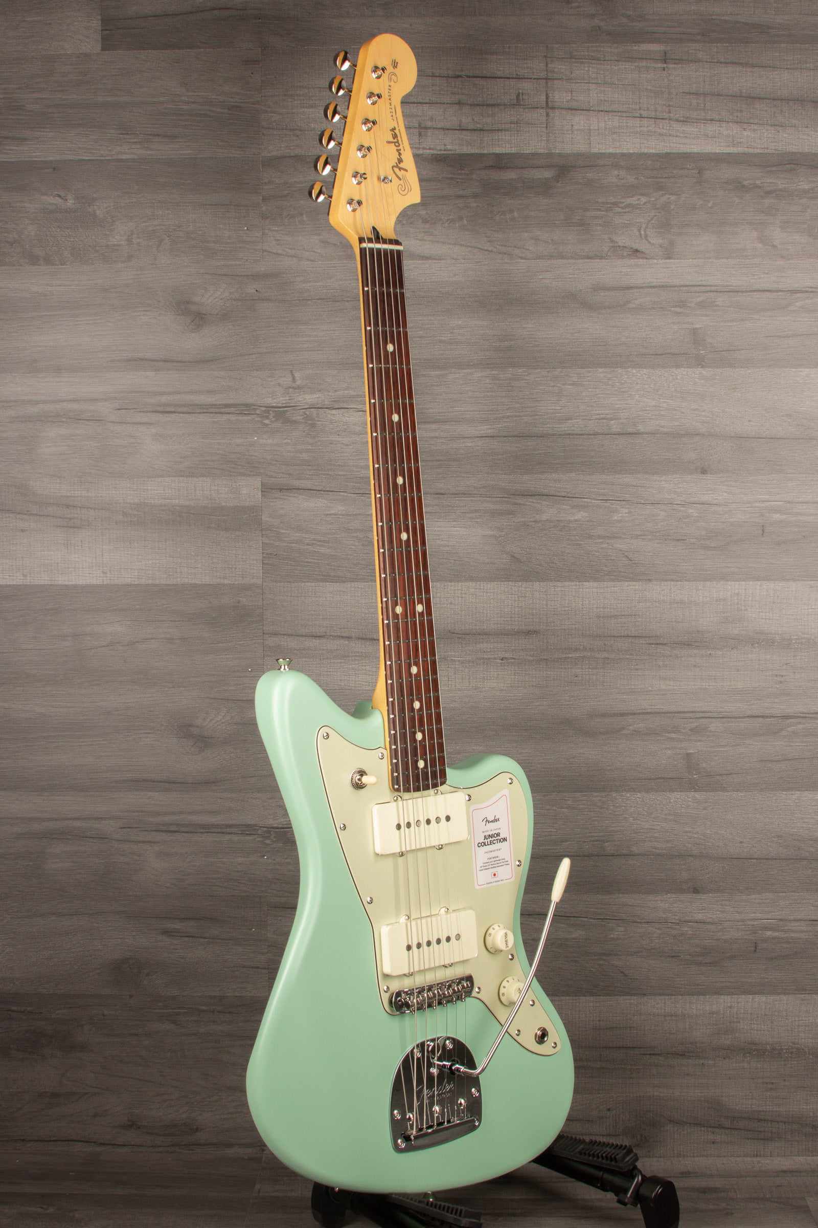 Fender - Made in Japan Junior Collection Jazzmaster®, Rosewood Fingerboard, Satin Surf Green | MusicStreet