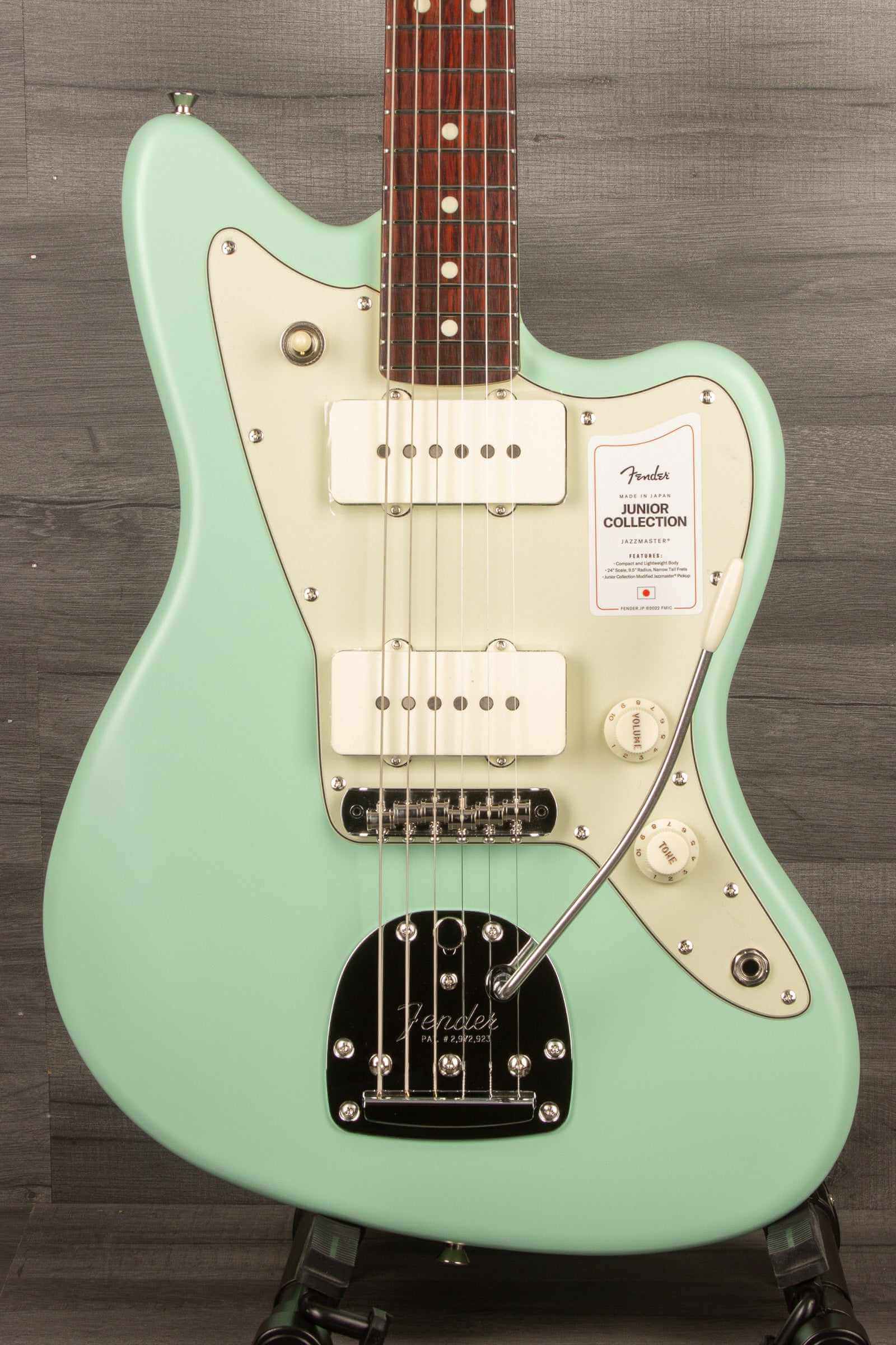 Fender - Made in Japan Junior Collection Jazzmaster®, Rosewood Fingerboard, Satin Surf Green