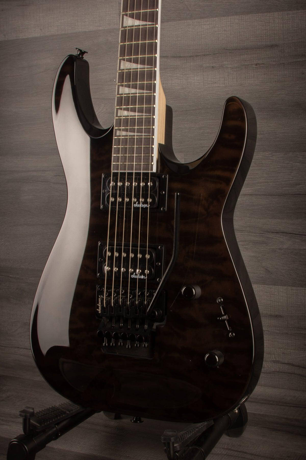 Jackson JS Series Dinky™ Arch Top JS32Q DKA Electric Guitar - Transparent Black