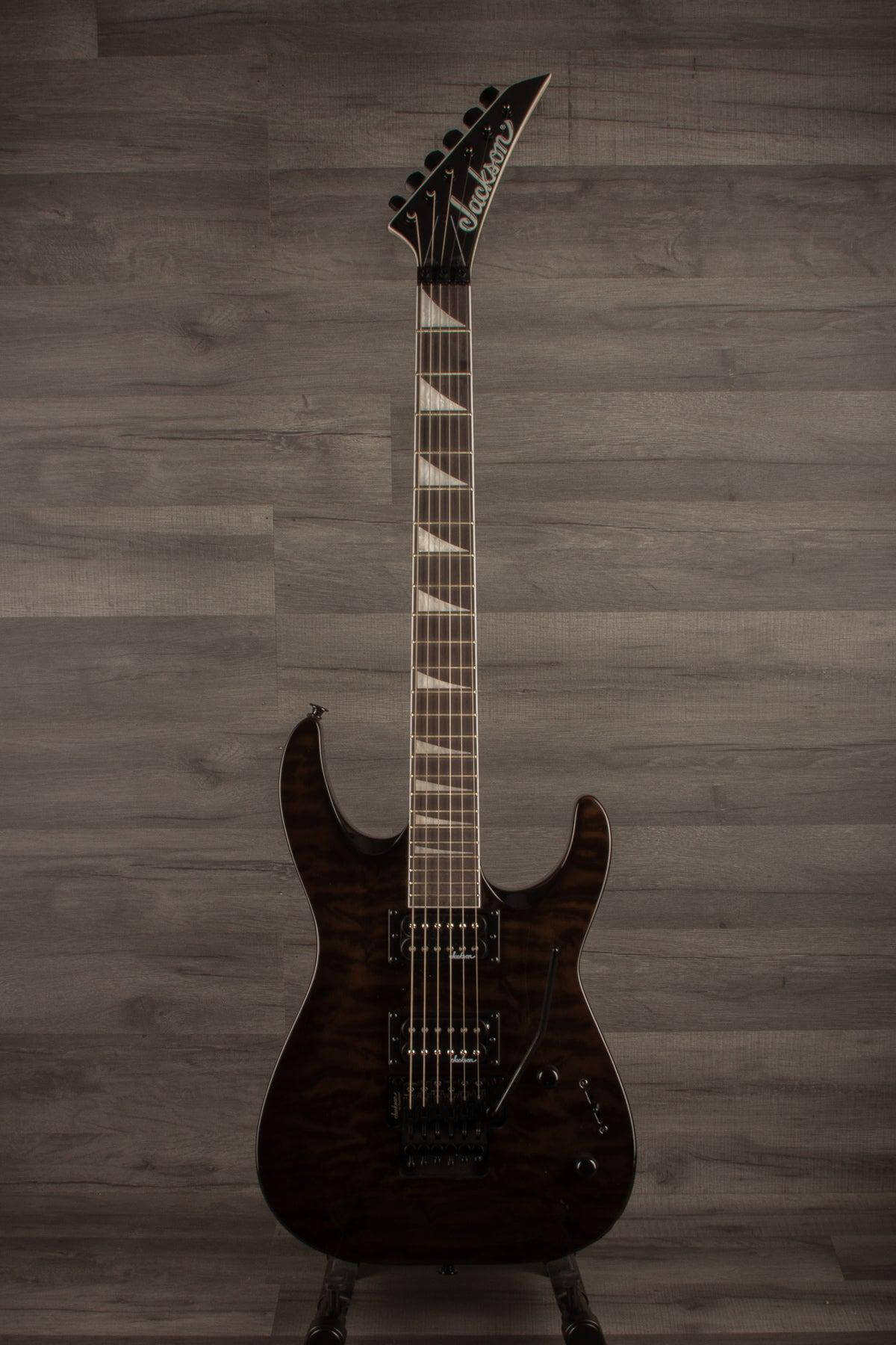 Jackson JS Series Dinky™ Arch Top JS32Q DKA Electric Guitar - Transparent Black