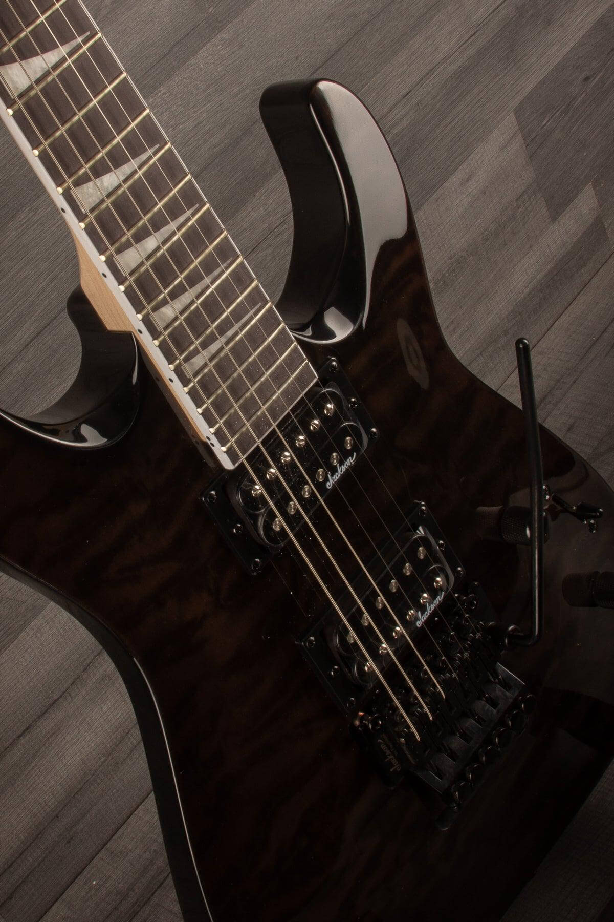 Jackson JS Series Dinky™ Arch Top JS32Q DKA Electric Guitar - Transparent Black