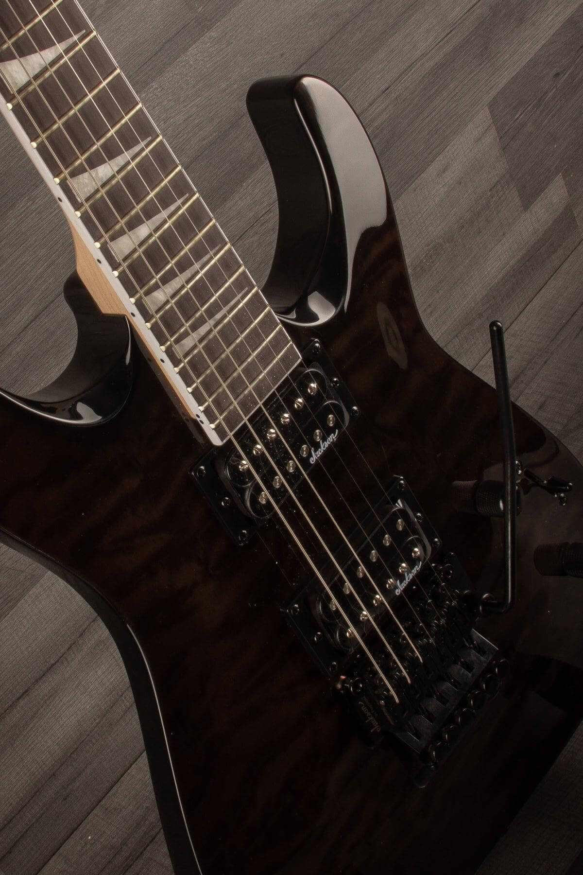 Jackson JS Series Dinky™ Arch Top JS32Q DKA Electric Guitar - Transparent Black