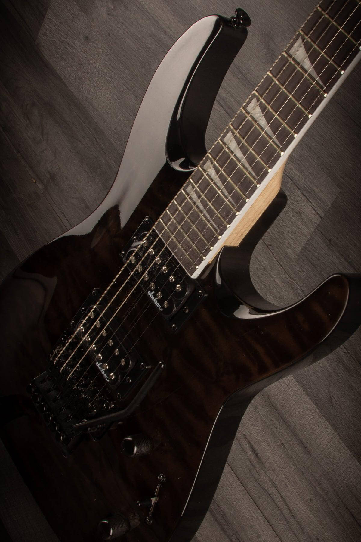 Jackson JS Series Dinky™ Arch Top JS32Q DKA Electric Guitar - Transparent Black