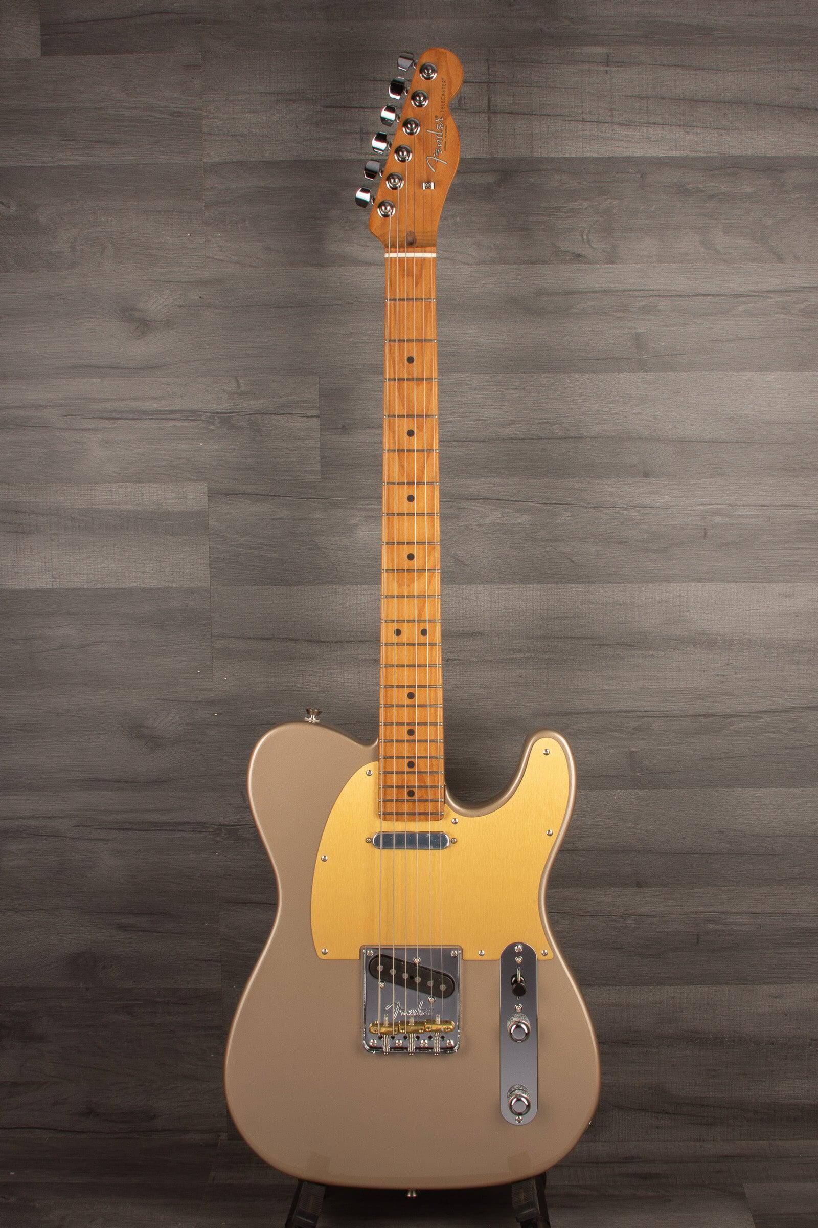Fender Limited Edition American Professional II Telecaster® Electric Guitar, Roasted Maple Fingerboard - Shoreline Gold