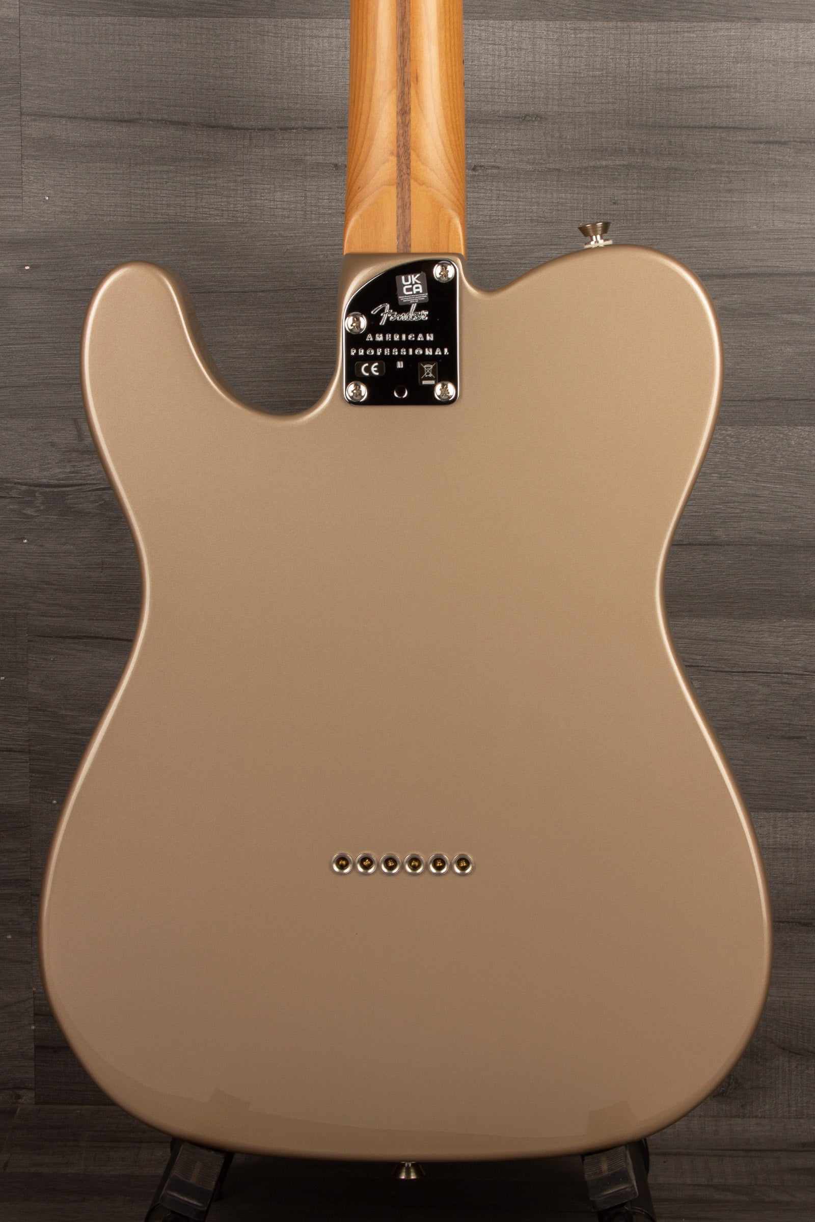Fender Limited Edition American Professional II Telecaster® Electric Guitar, Roasted Maple Fingerboard - Shoreline Gold