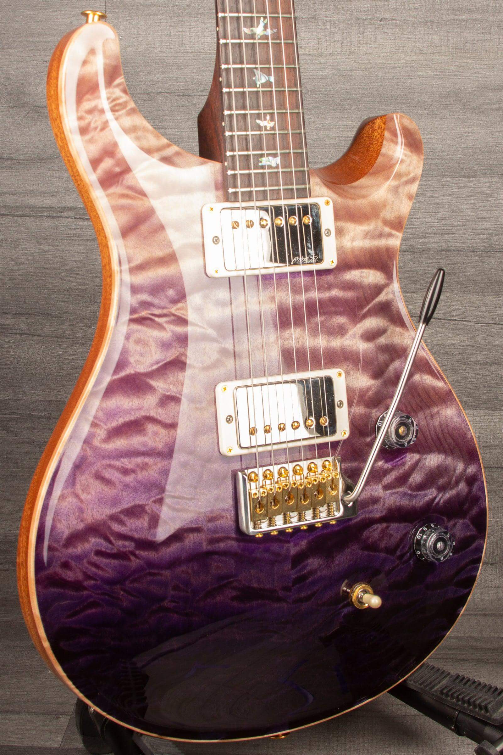 PRS Wood Library Custom 22 Purple Fade Quilt top - solid Rosewood neck - MusicStreet