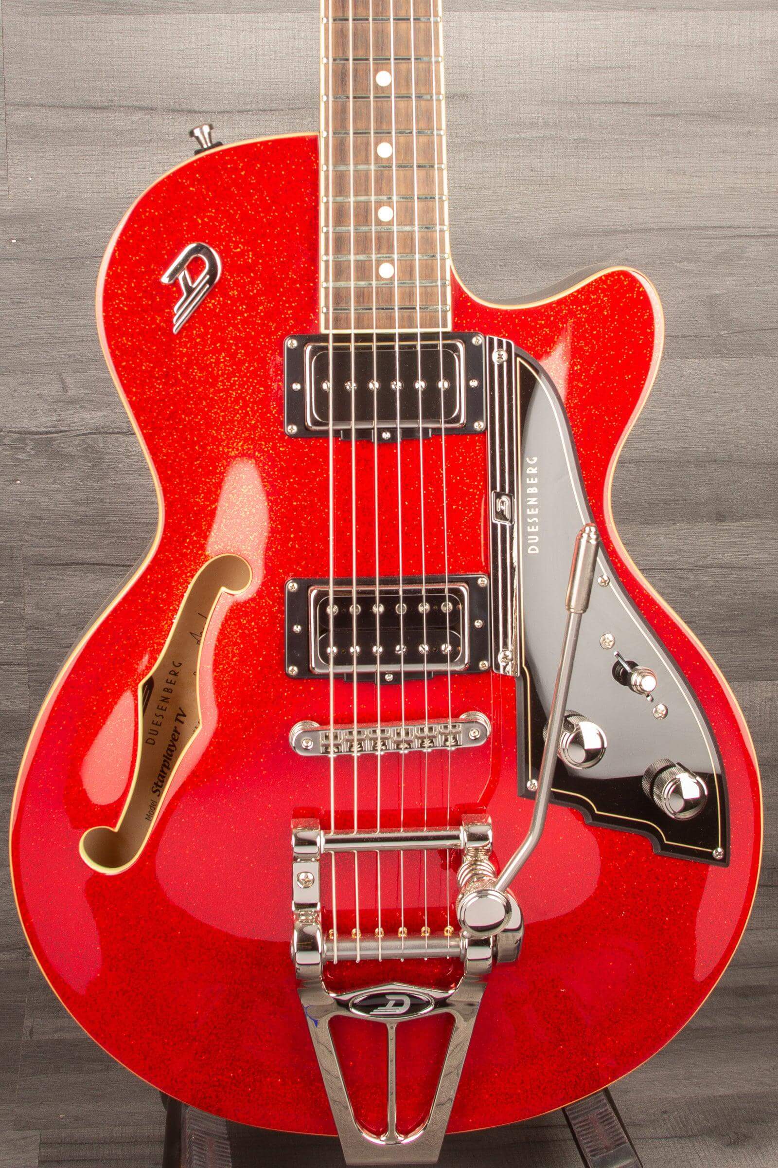 Duesenberg Starplayer TV Electric Guitar - Red Sparkle (Includes Hard Case)