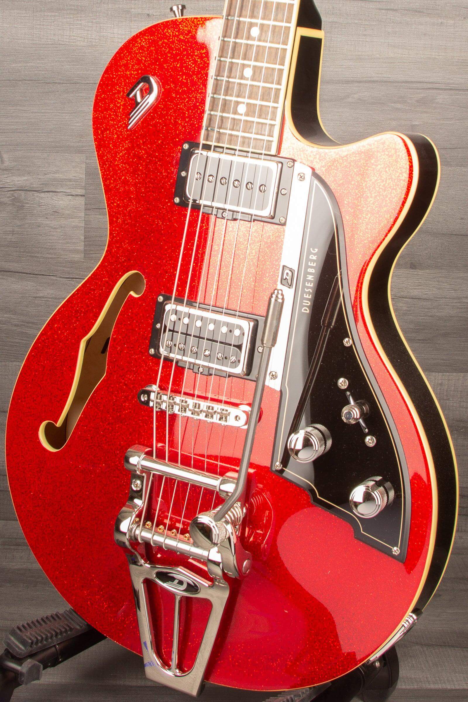 Duesenberg Starplayer TV Electric Guitar - Red Sparkle (Includes Hard Case)