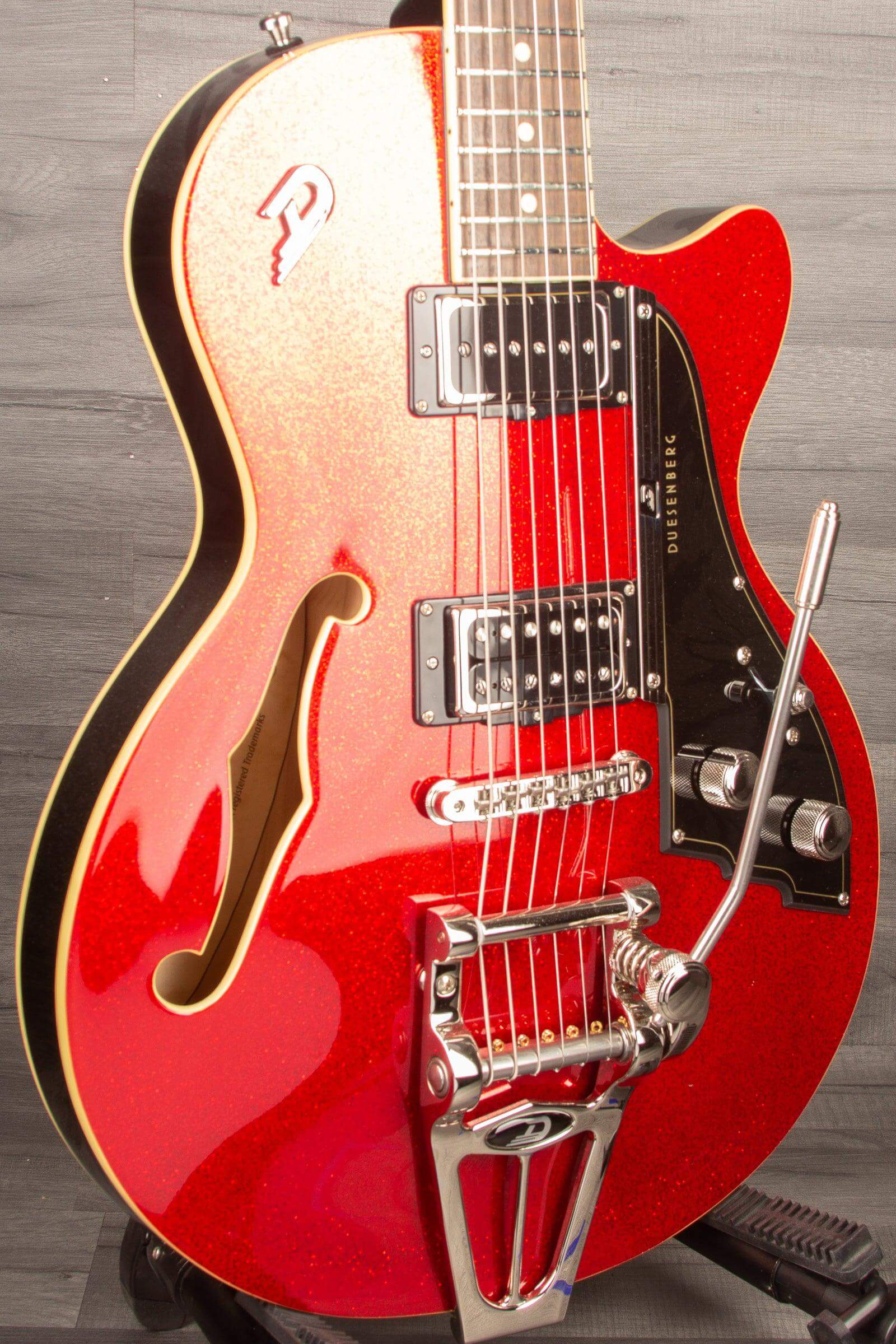 Duesenberg Starplayer TV Electric Guitar - Red Sparkle (Includes Hard Case)