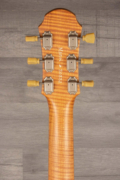 Patrick James Eggle Macon Carved Top Electric Guitar - Firemist Gold s#30852