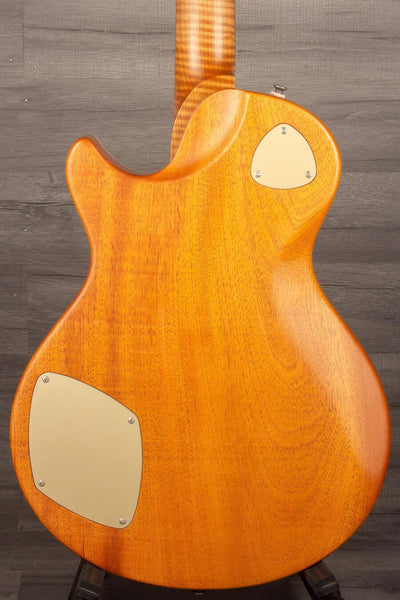 Patrick James Eggle Macon Carved Top Electric Guitar - Firemist Gold s#30852