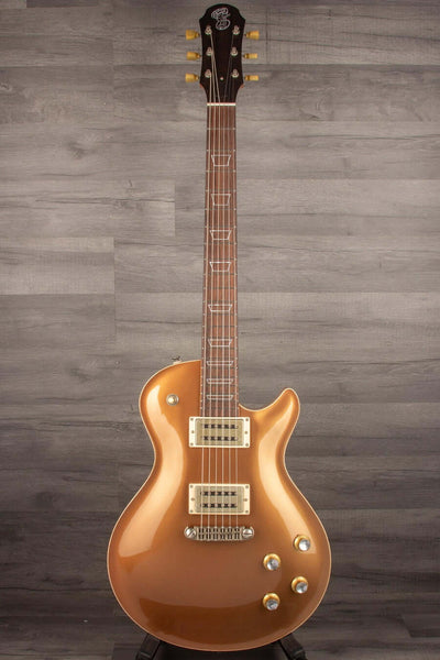 Patrick James Eggle Macon Carved Top Electric Guitar - Firemist Gold s#30852