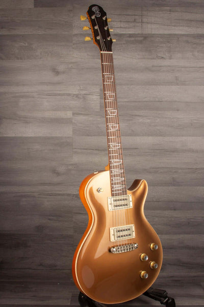 Patrick James Eggle Macon Carved Top Electric Guitar - Firemist Gold s#30852