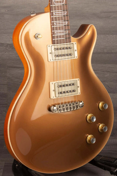 Patrick James Eggle Macon Carved Top Electric Guitar - Firemist Gold s#30852