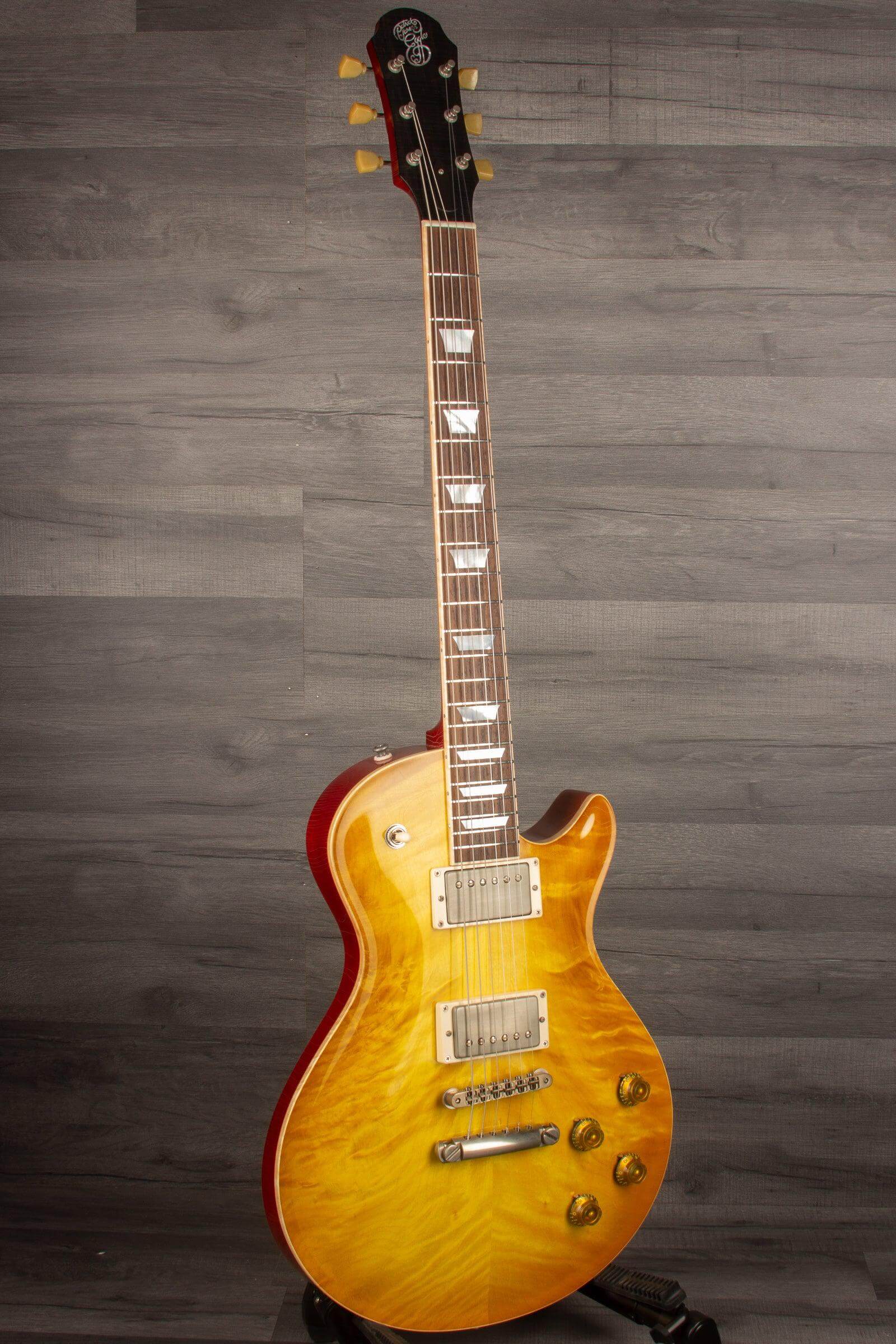 Patrick James Eggle Macon Carved Top - Lemon Burst s#30848