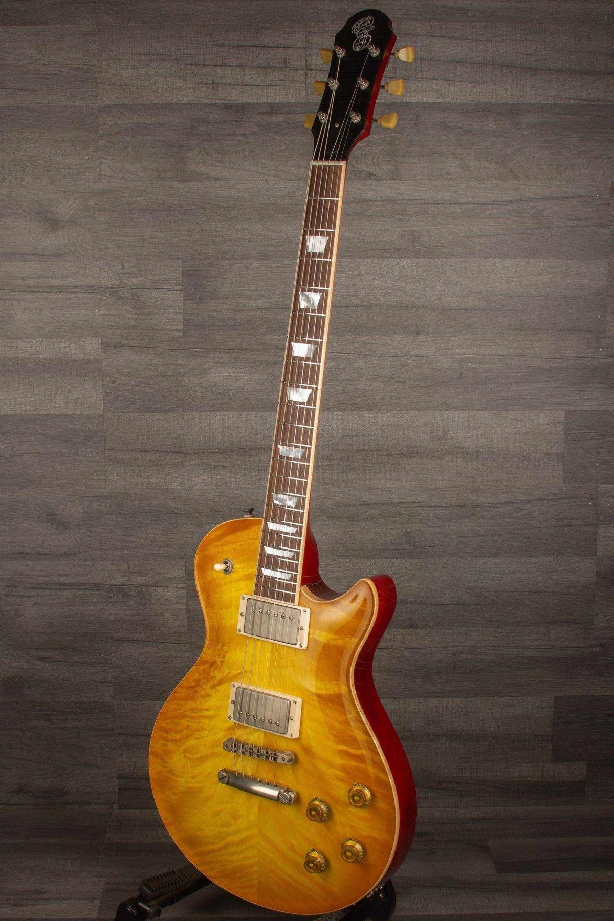 Patrick James Eggle Macon Carved Top - Lemon Burst s#30848