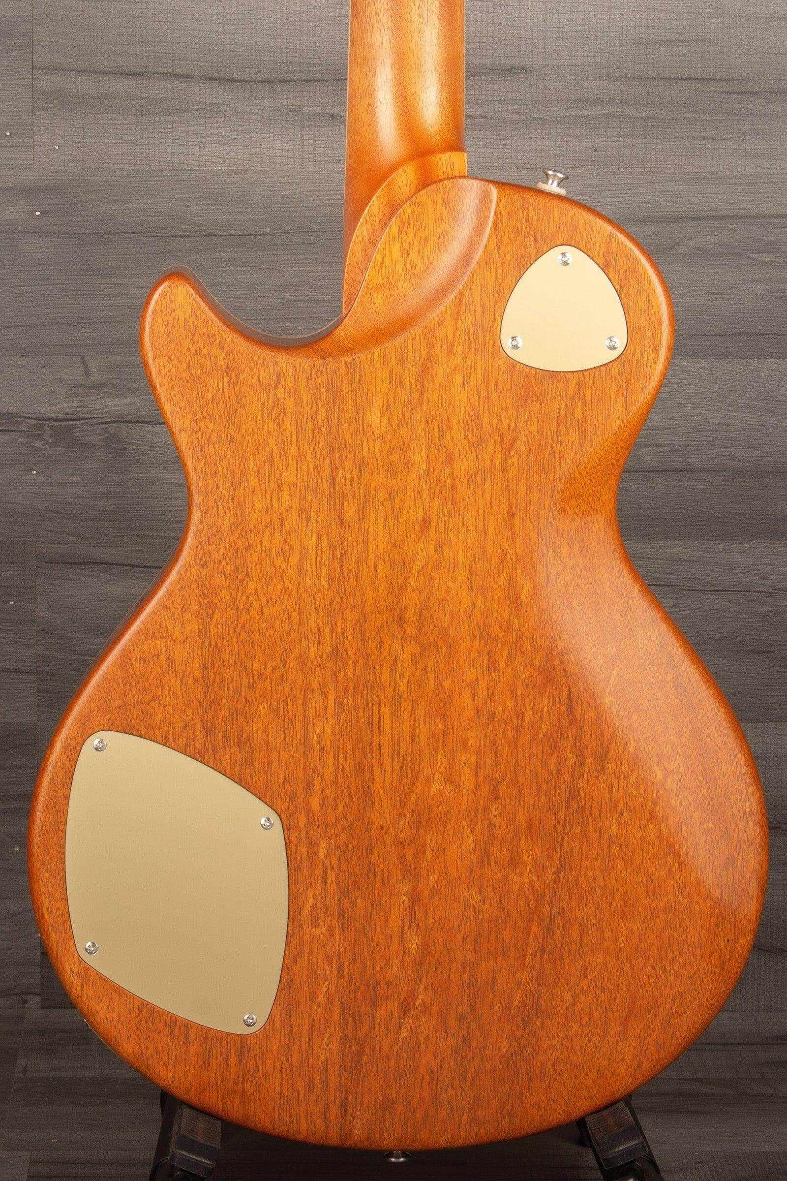 Patrick James Eggle Macon Carved Top - Semi Blue Burst s#30978