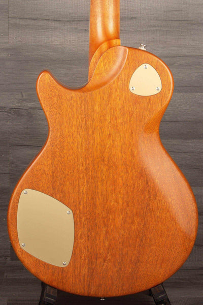 Patrick James Eggle Macon Carved Top - Semi Blue Burst s#30978