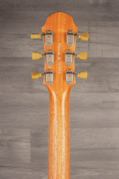 Patrick James Eggle Macon Carved Top Semi Electric Guitar - Blue Burst, Falling Leaves s#30846