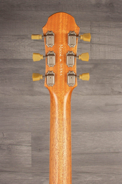Patrick James Eggle Macon Carved Top Semi Electric Guitar - Blue Burst, Falling Leaves s#30846