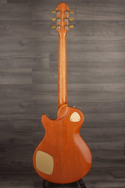 Patrick James Eggle Macon Carved Top Semi Electric Guitar - Blue Burst, Falling Leaves s#30846