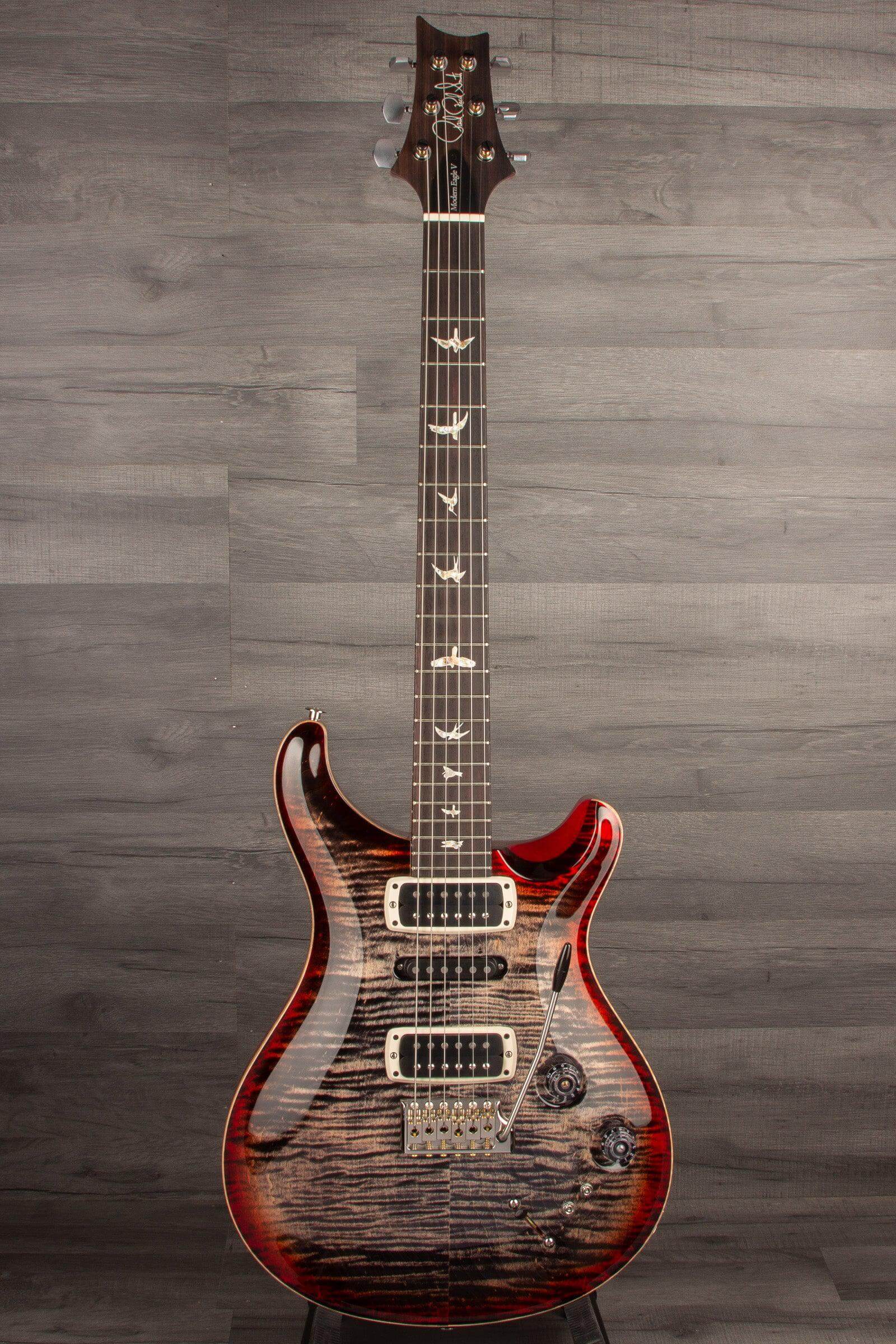 PRS Modern Eagle V - Charcoal Cherry Burst - MusicStreet