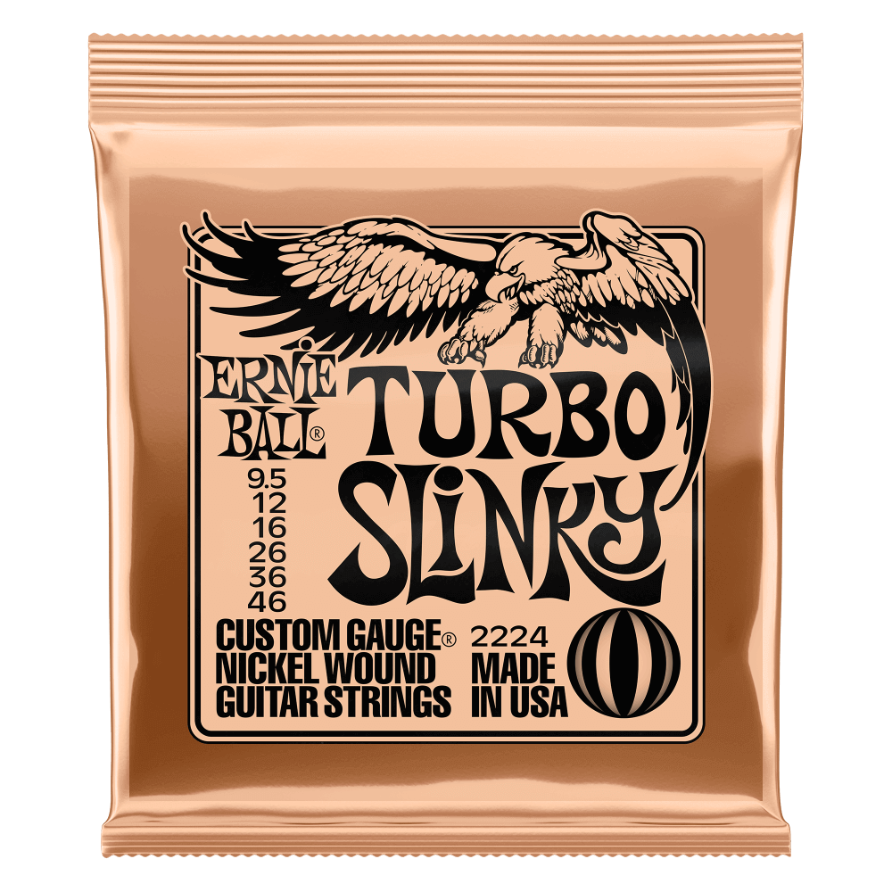 Ernie Ball Turbo Slinky 2228 Guitar Strings 9.5-46 - MusicStreet