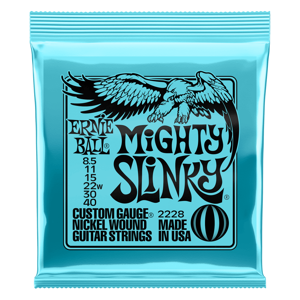 Ernie Ball Mighty Slinky 2228 Guitar Strings 8.5-40 - MusicStreet