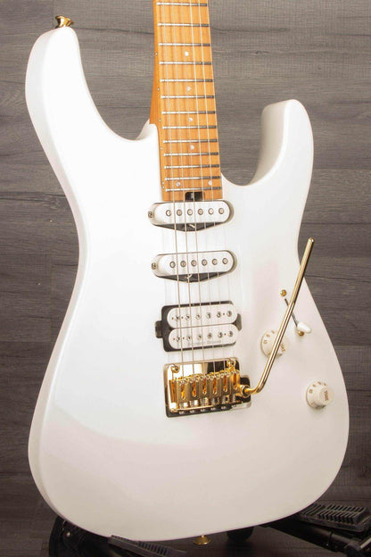 Charvel - Pro-Mod DK24 HSS 2PT CM, Caramelized Maple Fingerboard, Snow White