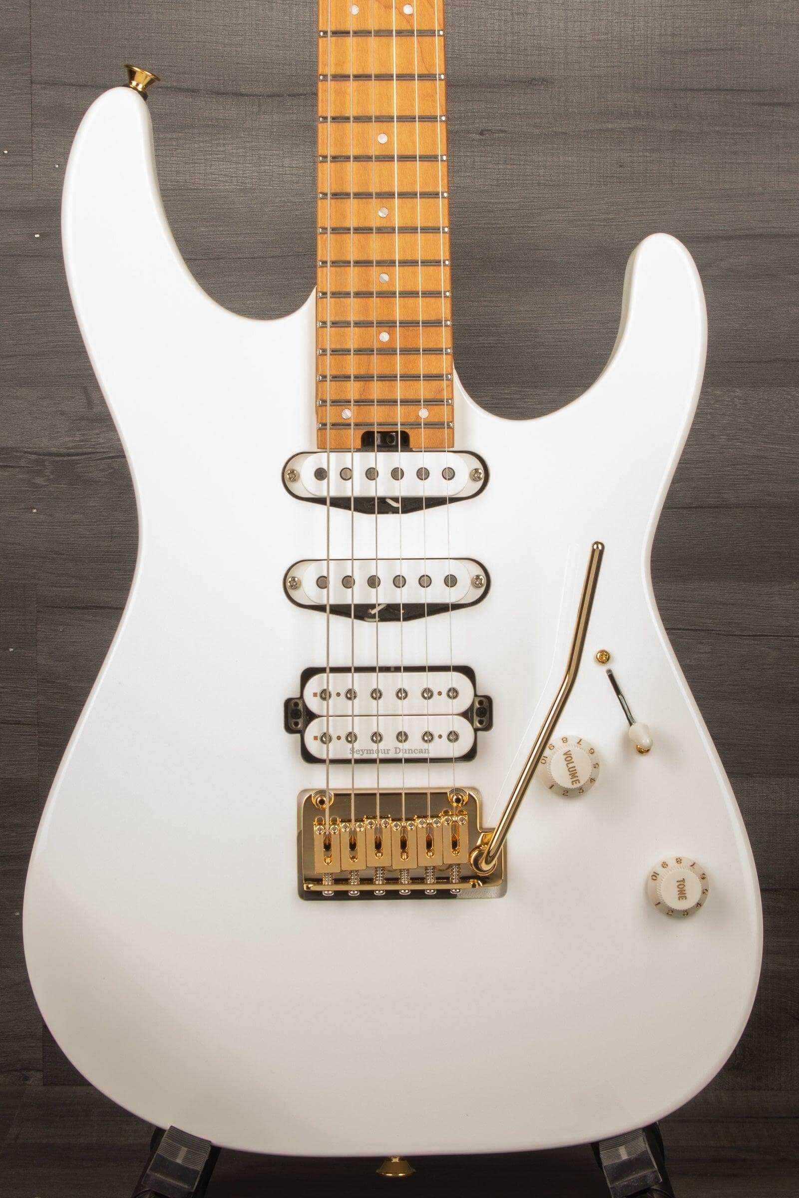 Charvel - Pro-Mod DK24 HSS 2PT CM, Caramelized Maple Fingerboard, Snow White