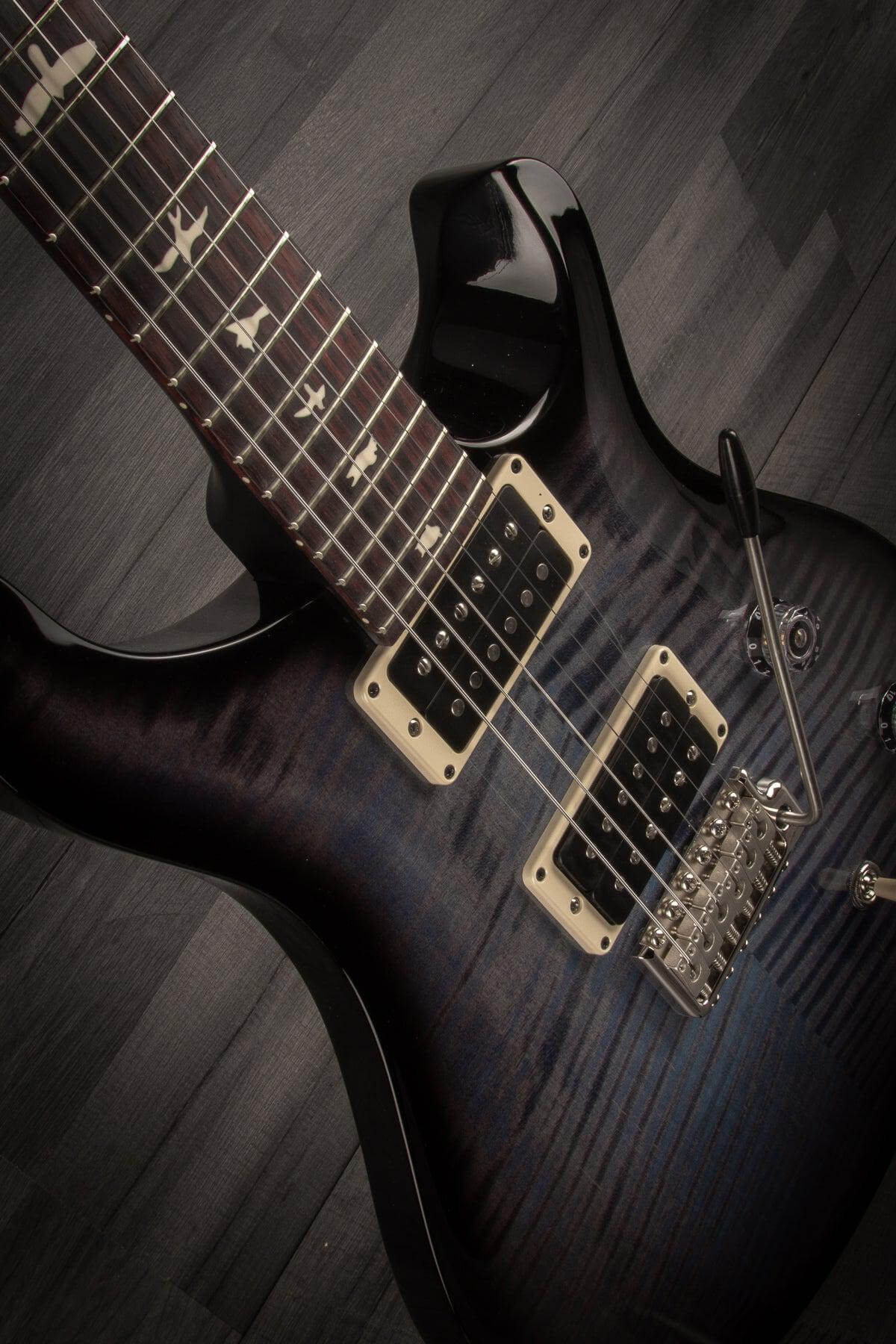 PRS CE24 Custom Colour Faded Blue Smokeburst Blackout Neck s#0347508