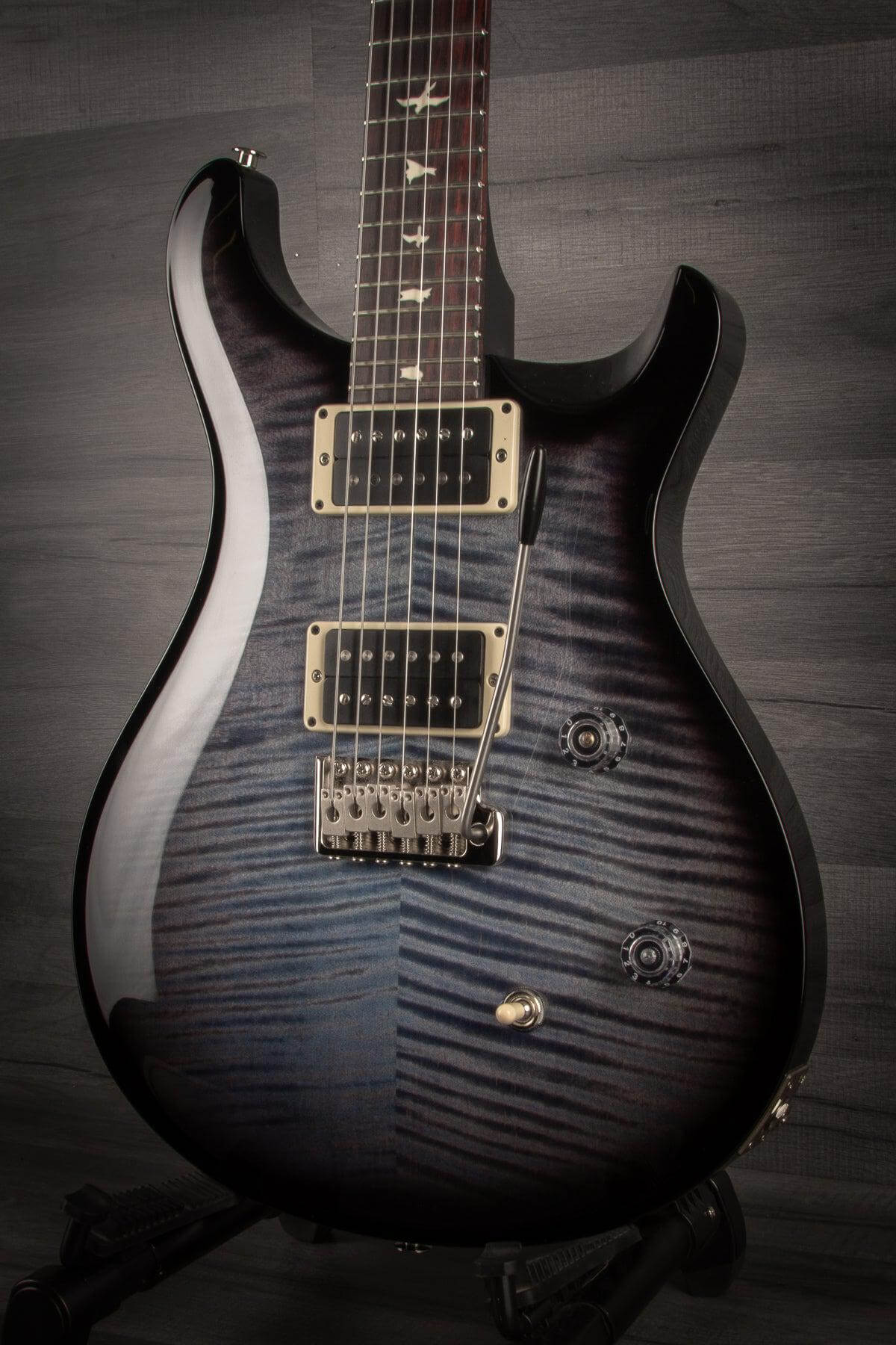 PRS CE24 Custom Colour Faded Blue Smokeburst Blackout Neck s#0347508 - MusicStreet