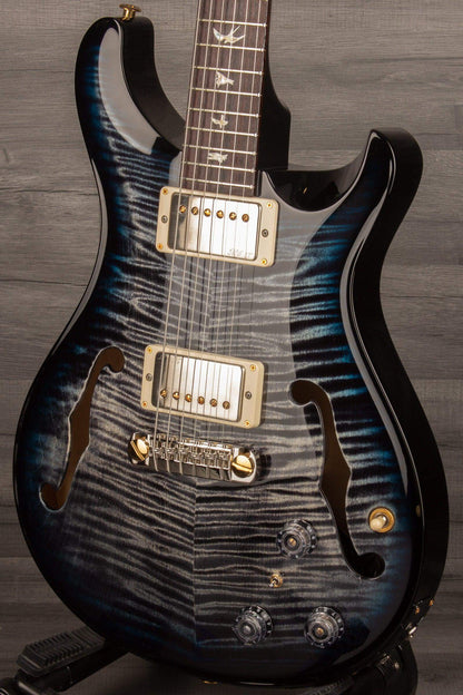 PRS Hollowbody II Piezo 10 top Charcoal Blueburst