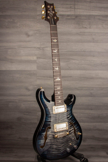 PRS Hollowbody II Piezo 10 top Charcoal Blueburst