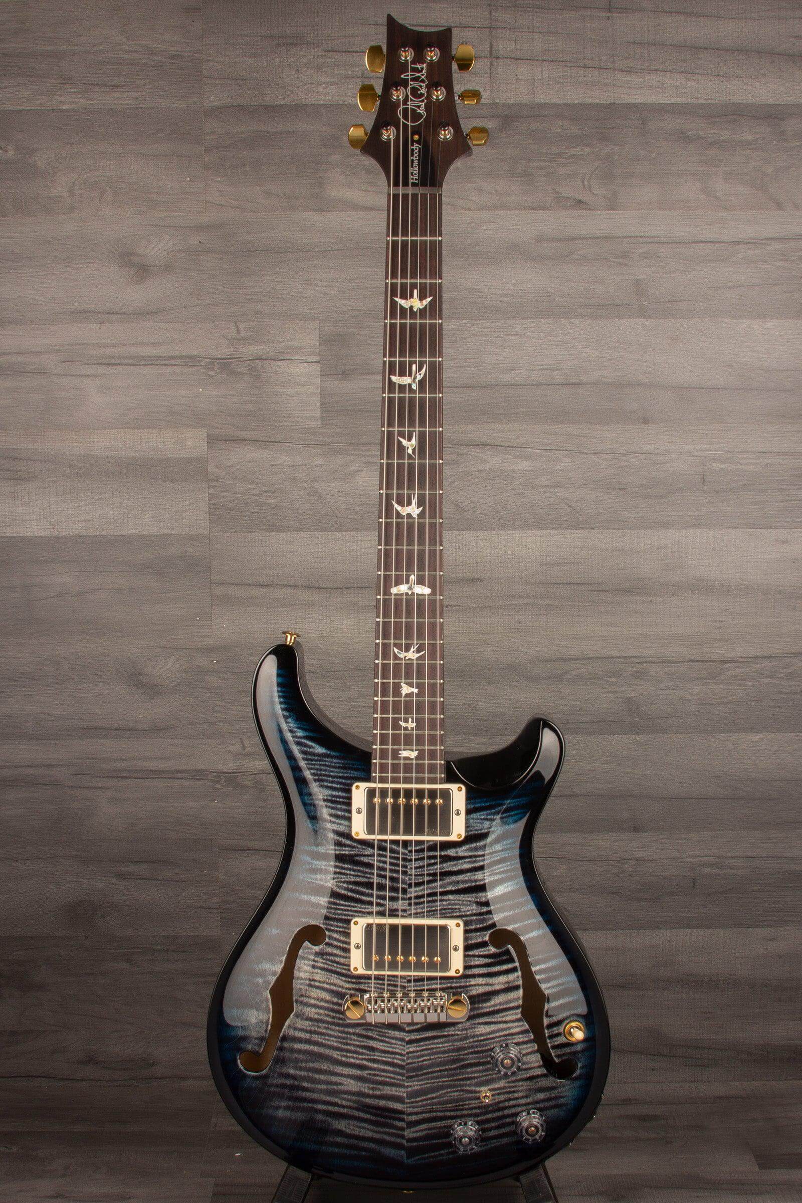 PRS Hollowbody II Piezo 10 top Charcoal Blueburst
