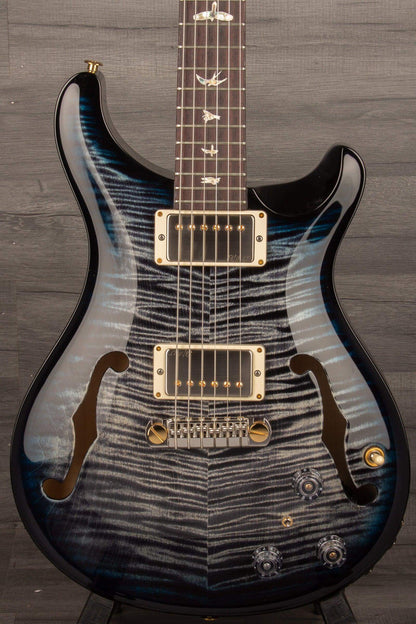 PRS Hollowbody II Piezo 10 top Charcoal Blueburst