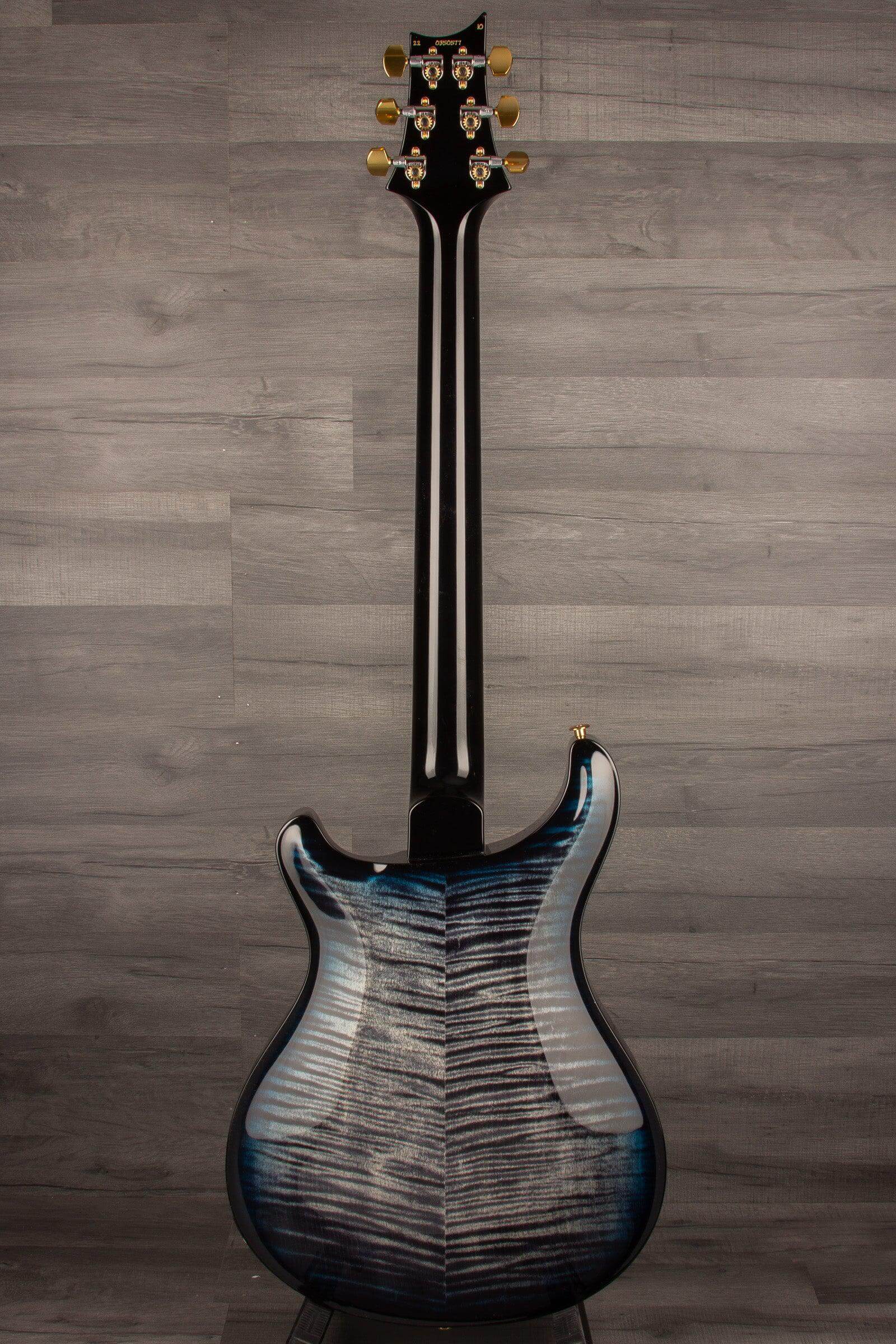PRS Hollowbody II Piezo 10 top Charcoal Blueburst