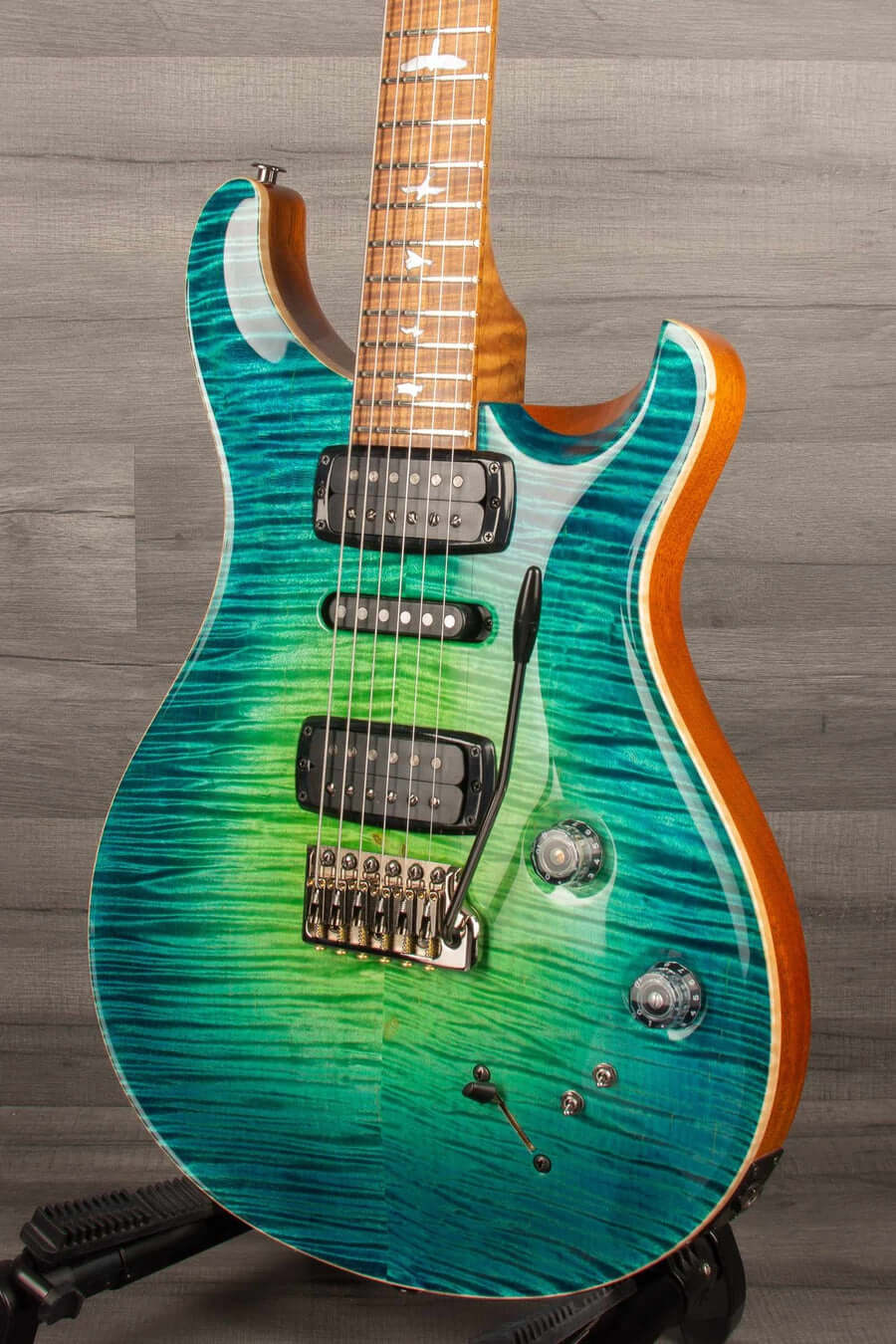 PRS Private Stock Modern Eagle V Electric Guitar PS#10378 - Green Luminlay LTD - LAGUNA GLOW
