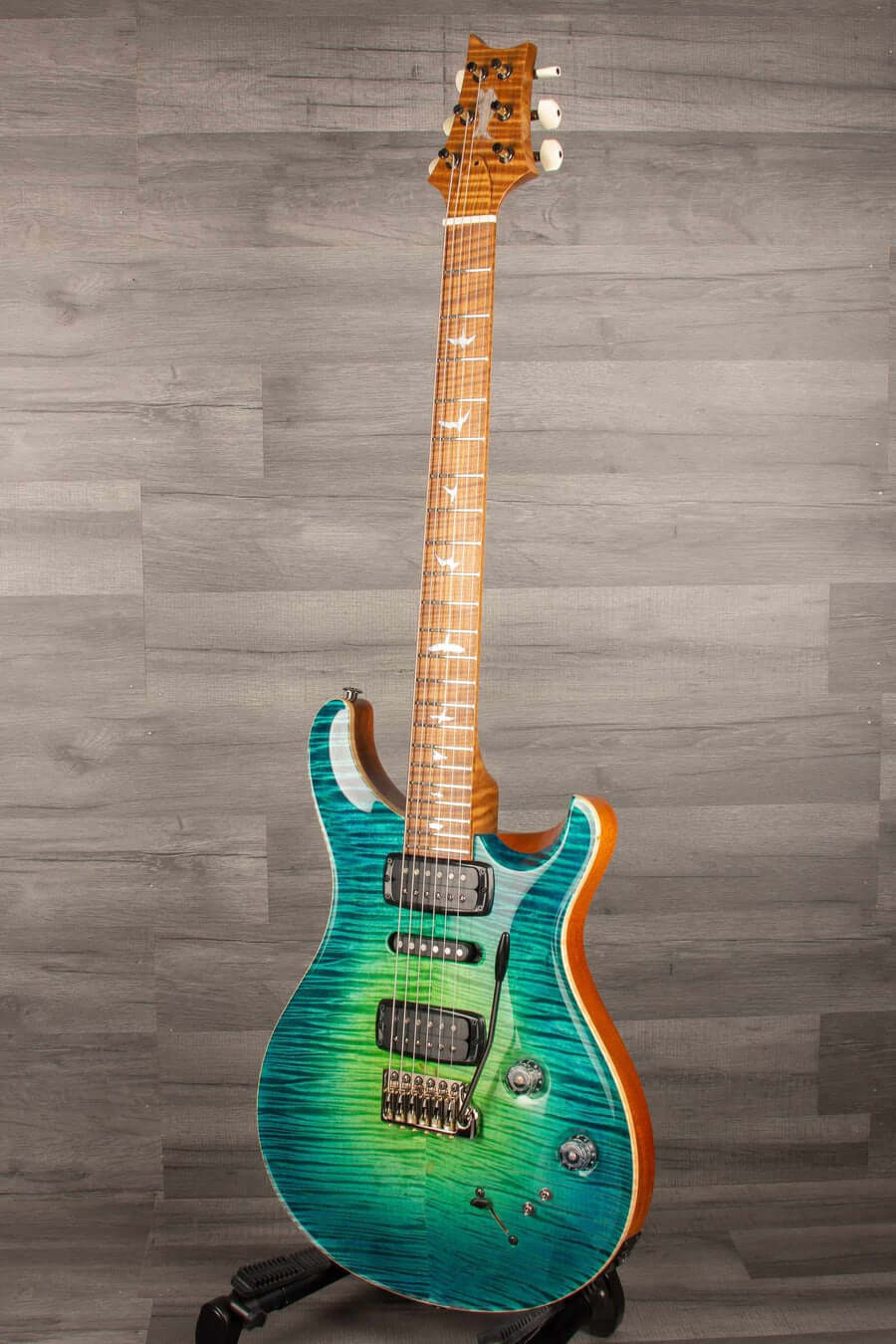 PRS Private Stock Modern Eagle V Electric Guitar PS#10378 - Green Luminlay LTD - LAGUNA GLOW