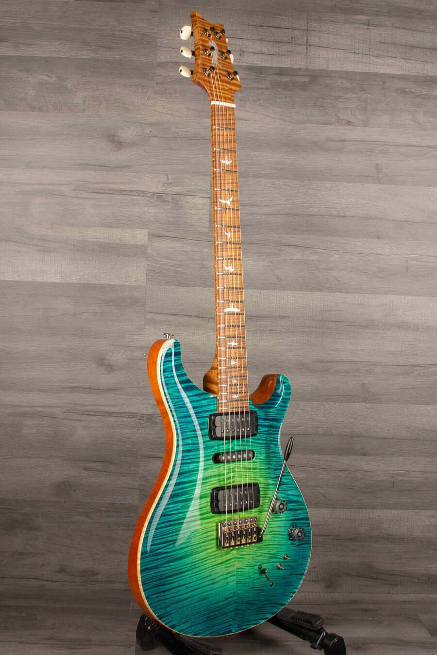 PRS Private Stock Modern Eagle V Electric Guitar PS#10378 - Green Luminlay LTD - LAGUNA GLOW