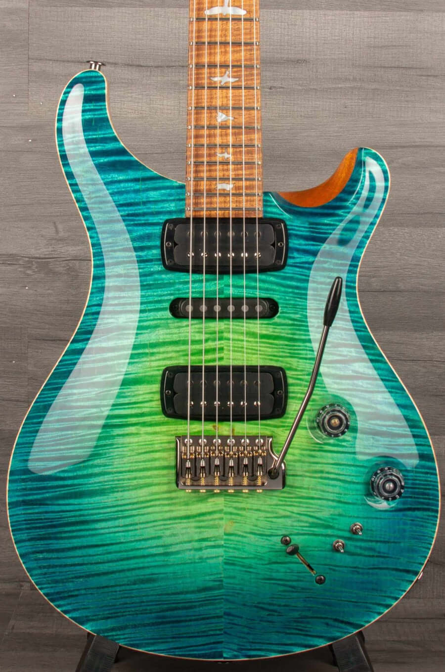 PRS Private Stock Modern Eagle V Electric Guitar PS#10378 - Green Luminlay LTD - LAGUNA GLOW